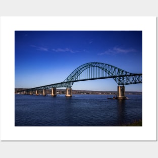 Centennial Bridge in Miramichi, New Brunswick V1 Posters and Art